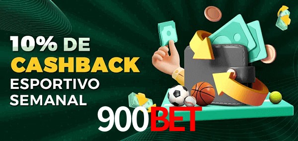 10% de bônus de cashback na 900Bet